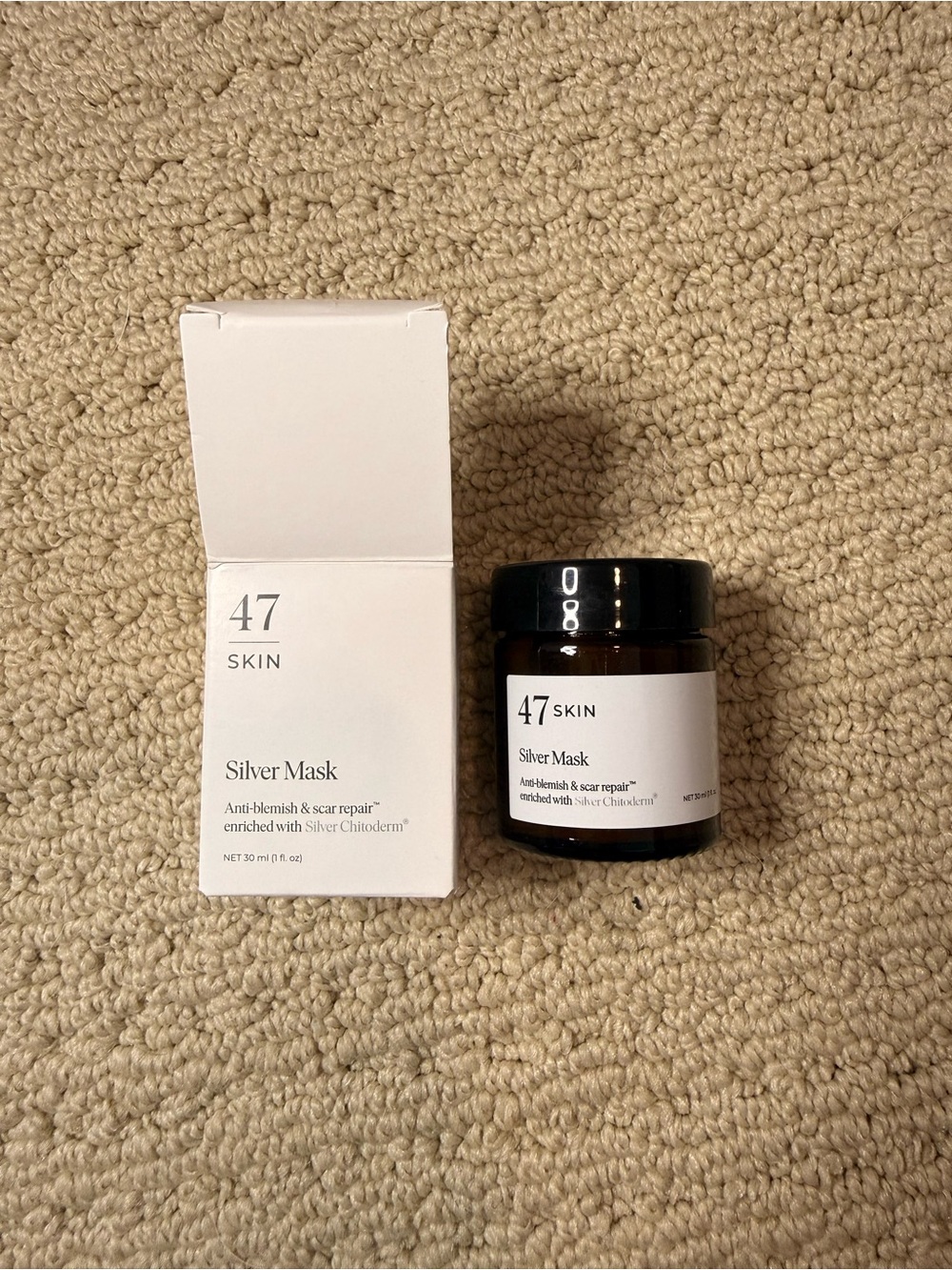 47 Skin Silver Mask